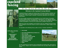 Tablet Screenshot of copelandfencing.com